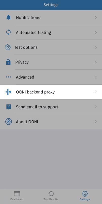 OONI Backend Proxy